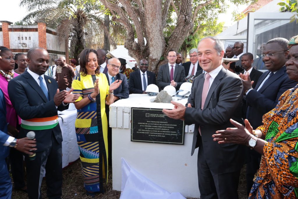 Pose de la première pierre du musée art contemporain de Société Générale Côte d’Ivoire